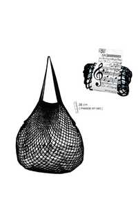 regalo - bolsa de rejilla con motivos musicales